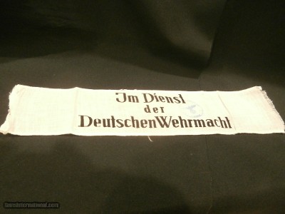 WWII WW2 NAZI ARMBAND WWII NAZI PARTY ARMBAND NAZI ARMBAND WWII GERMAN ARMBAND WWII GERMAN NAZI ARMBAND WWII 100% ORIGINAL!!