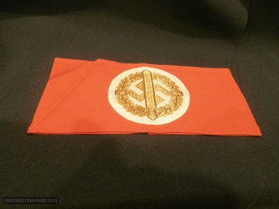 WWII WW2 NAZI ARMBAND WWII NAZI PARTY ARMBAND NAZI ARMBAND WWII GERMAN ARMBAND WWII GERMAN NAZI ARMBAND WWII 100% ORIGINAL!!