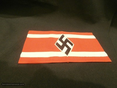 WWII WW2 NAZI ARMBAND WWII NAZI PARTY ARMBAND NAZI ARMBAND WWII GERMAN ARMBAND WWII GERMAN NAZI ARMBAND WWII 100% ORIGINAL!!