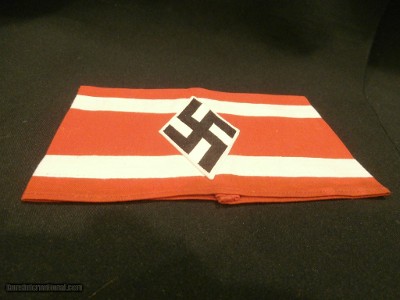 WWII WW2 NAZI ARMBAND WWII NAZI PARTY ARMBAND NAZI ARMBAND WWII GERMAN ARMBAND WWII GERMAN NAZI ARMBAND WWII 100% ORIGINAL!!