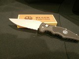 RUGER ALL-WEATHER AUTO KNIFE 1ST PRODUCTION ENGRAVED RUGER PARAGON ATK-08 AUTOMATIC KNIFE
SERRATED BLADE
EXTREMELY RARE!!! NIB!!