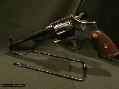 Smith & Wesson New Century Triple Lock Revolver .455 Webley
S&W TRIPLE LOCK .455
S&W NEW CENTURY .455
SMITH & WESSON TRIPLE LOCK .455