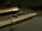 US MODEL 1918 MARK I TRENCH KNIFE
WWII PROTOTYPE
M1 GARAND BLADE w/ EXTENDED POMMEL SPIKE
OD GREEN
w/SCABBARD - 2 of 15
