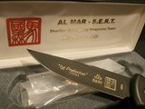 AL MAR AUTO-SERT 1ST PRODUCTION BLACK & GOLD BLADE AUTOMATIC SERE KNIFE PRESENTATION CASE BRAND NEW!! - 3 of 6