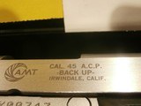 AMT BACKUP .45ACP PISTOL AMT .45ACP AMT BACKUP .45ACP .45ACP BACKUP PISTOL BRAND NEW IN BOX, WITH ALL INSERTS!! - 4 of 11