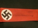 WWII WW2 NAZI NSDAP ARMBAND WWII NAZI PARTY ARMBAND NAZI ARMBAND WWII GERMAN ARMBAND WWII GERMAN NAZI ARMBAND WWII 100% ORIGINAL!! - 6 of 8