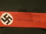 WWII WW2 NAZI NSDAP ARMBAND WWII NAZI PARTY ARMBAND NAZI ARMBAND WWII GERMAN ARMBAND WWII GERMAN NAZI ARMBAND WWII 100% ORIGINAL!! - 4 of 8