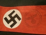 WWII WW2 NAZI NSDAP ARMBAND WWII NAZI PARTY ARMBAND NAZI ARMBAND WWII GERMAN ARMBAND WWII GERMAN NAZI ARMBAND WWII 100% ORIGINAL!! - 5 of 7