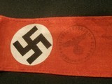 WWII WW2 NAZI NSDAP ARMBAND WWII NAZI PARTY ARMBAND NAZI ARMBAND WWII GERMAN ARMBAND WWII GERMAN NAZI ARMBAND WWII 100% ORIGINAL!! - 4 of 7