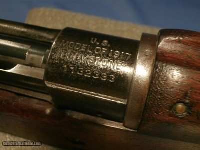 WORLD WAR I US MODEL OF 1917
EDDYSTONE MODEL 1917 .30-06
SPRINGFIELD
9/18 BARREL MATCHING PARTS
SCARCE CANADIAN MILITARY