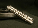 ROTON USA BALISONG BUTTERFLY
DOUBLE-EDGE FIGHTING KNIFE!!
MODEL RO4530B MONARCH
HANDMADE!!
EXTREMELY EARLY & EXTREMELY RARE!! - 10 of 15