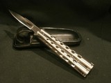 ROTON USA BALISONG BUTTERFLY SINGLE-EDGE FIGHTING KNIFE!! MODEL RO4530B 