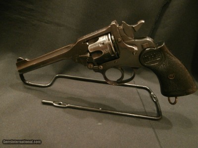 WEBLEY MARK IV .38S&W WEBLEY & SCOTT CROSS-BOLT SAFETY SINGAPORE POLICE CONTRACT MK IV ALL-MATCHING 5