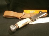 MARBLE'S GLADSTONE USA LOVELESS TRAIL KNIFE STAG!
MARBLE'S STAG LOVELESS BOWIE!!
EXTREMELY RARE!!
MARBLE'S GLADSTONE, MI
NIB!! - 8 of 11