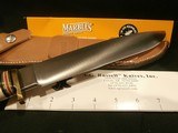 MARBLE'S GLADSTONE USA LOVELESS TRAIL KNIFE STAG!
MARBLE'S STAG LOVELESS BOWIE!!
EXTREMELY RARE!!
MARBLE'S GLADSTONE, MI
NIB!! - 6 of 11