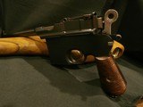 MAUSER C96 BROOMHANDLE by TAKU NAVAL DOCKYARD 7.63mm RARE 140mm Barrel
FLAT-SIDE RECEIVER
LARGE-RING HAMMER with MATCHING NUMBERED SHOULDER STOCK