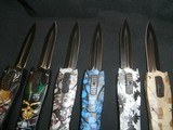 AUTOMATIC OTF (OUT THE FRONT) DOUBLE-EDGE, SPEAR-POINT, AUTOMATIC KNIVES
NEW!!
AUTOMATIC OTF KNIVES - 3 of 11