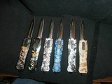 AUTOMATIC OTF (OUT THE FRONT) DOUBLE-EDGE, SPEAR-POINT, AUTOMATIC KNIVES
NEW!!
AUTOMATIC OTF KNIVES