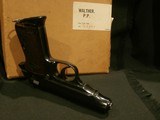 WALTHER PP 7.65mm .32acp MANURHIN (FRANCE) ALL-MATCHING, MATCHING MANURHIN MAGAZINE
VERY EARLY MANURHIN PP (c.1960)
MINT IN ORIGINAL BOX!! - 11 of 13