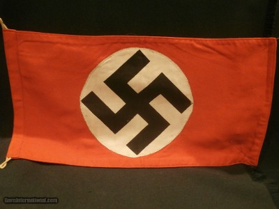 WWII WW2 NAZI PARTY BANNER
THIRD REICH NAZI PARTY BANNER
WWII NAZI PODIUM BANNER
WWII NAZI COLLECTIBLE PODIUM BANNER