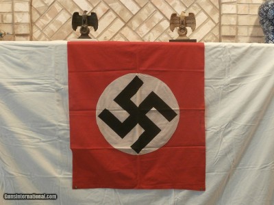 WWII WW2 NAZI PARTY BANNER THIRD REICH NAZI PARTY BANNER WWII NAZI BANNER WWII NAZI BANNER COLLECTIBLE NAZI BANNER