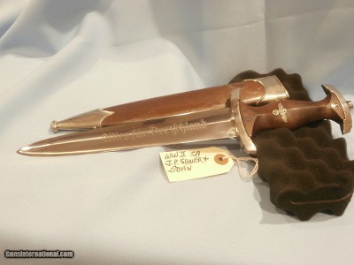 WWII GERMAN SA DAGGER GERMAN WWII NAZI DAGGER WWII SA NAZI DAGGER GERMAN SA NAZI DAGGER WWII GERMAN NAZI SA DAGGER
J.P. SAUER & SOHN