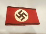 WWII WW2 NAZI SS ARMBAND WWII SS NAZI PARTY ARMBAND NAZI ARMBAND WWII GERMAN SS ARMBAND WWII GERMAN NAZI ARMBAND WWII 100% ORIGINAL!! - 3 of 12