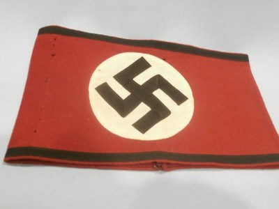 WWII WW2 NAZI SS ARMBAND WWII SS NAZI PARTY ARMBAND NAZI ARMBAND WWII GERMAN SS ARMBAND WWII GERMAN NAZI ARMBAND WWII 100% ORIGINAL!!