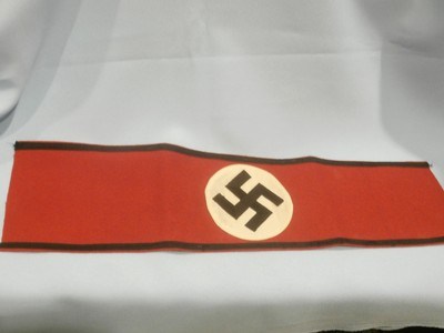 WWII WW2 NAZI SS ARMBAND WWII SS NAZI PARTY ARMBAND NAZI ARMBAND WWII GERMAN SS ARMBAND WWII GERMAN NAZI ARMBAND WWII 100% ORIGINAL!!