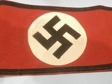 WWII WW2 NAZI SS ARMBAND WWII SS NAZI PARTY ARMBAND NAZI ARMBAND WWII GERMAN SS ARMBAND WWII GERMAN NAZI ARMBAND WWII 100% ORIGINAL!! - 5 of 7