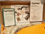LYMAN PERCUSSION PLAINS PISTOL
.54 CAL PERCUSSION PISTOL
THE LYMAN PLAINS PISTOL
LYMAN .54 CAL PERCUSSION PISTOL
MUZZLELOADING PISTOL
NIB! - 2 of 12