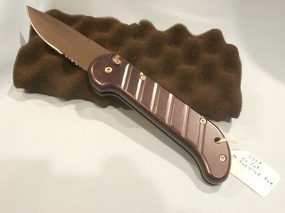 OX FORGE BLACK KNIFE MODEL 88 STERILE AUTOMATIC US MILITARY NAVY SEAL BLACK KNIFE MODEL 88 OX ENTERPRISES SERRATED STERILE BLADE RARE!!!