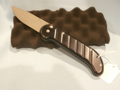 OX FORGE BLACK KNIFE MODEL 88 STERILE AUTOMATIC US MILITARY NAVY SEAL BLACK KNIFE MODEL 88 OX ENTERPRISES GRAY BLADE STERILE RARE!!!