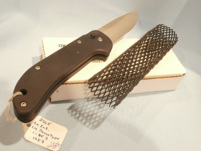 OX FORGE BLACK KNIFE BLK-95 US MILITARY NAVY SEAL BLACK KNIFE
OX ENTERPRISES AUTOMATIC
NAVY SEAL SPECIAL FORCES
LEFT-HAND PROTOTYPE
RARE!