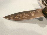 OX FORGE BLACK KNIFE BLK-95 US MILITARY NAVY SEAL BLACK KNIFE BLK-95 OX ENTERPRISES AUTOMATIC
SPECIAL FORCES 60TH ANNIVERSARY GREEN GRIP RARE! - 13 of 13