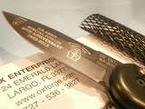 OX FORGE BLACK KNIFE BLK-95 US MILITARY NAVY SEAL BLACK KNIFE BLK-95 OX ENTERPRISES AUTOMATIC SPECIAL FORCES 60TH ANNIVERSARY GREEN GRIP RARE! - 2 of 6