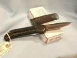 OX FORGE BLACK KNIFE BLK-95 US MILITARY NAVY SEAL BLACK KNIFE BLK-95 OX ENTERPRISES AUTOMATIC SPECIAL FORCES 60TH ANNIVERSARY GREEN GRIP RARE! - 4 of 6