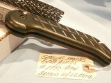 OX FORGE BLACK KNIFE BLK-95 US MILITARY NAVY SEAL BLACK KNIFE BLK-95 OX ENTERPRISES AUTOMATIC SPECIAL FORCES 60TH ANNIVERSARY GREEN GRIP RARE! - 3 of 6