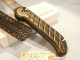 OX FORGE BLACK KNIFE BLK-95 US MILITARY NAVY SEAL BLACK KNIFE BLK-95 OX ENTERPRISES AUTOMATIC SPECIAL FORCES 60TH ANNIVERSARY GREEN GRIP RARE! - 3 of 5