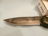 OX FORGE BLACK KNIFE BLK-95 US MILITARY NAVY SEAL BLACK KNIFE BLK-95 OX ENTERPRISES AUTOMATIC SPECIAL FORCES 60TH ANNIVERSARY GREEN GRIP RARE! - 2 of 5