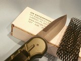 OX FORGE BLACK KNIFE BLK-95 US MILITARY NAVY SEAL BLACK KNIFE BLK-95 OX ENTERPRISES AUTOMATIC SPECIAL FORCES 60TH ANNIVERSARY GREEN GRIP RARE! - 8 of 8