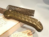 OX FORGE BLACK KNIFE BLK-95 US MILITARY NAVY SEAL BLACK KNIFE BLK-95 OX ENTERPRISES AUTOMATIC SPECIAL FORCES 60TH ANNIVERSARY GREEN GRIP RARE! - 2 of 8
