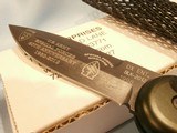 OX FORGE BLACK KNIFE BLK-95 US MILITARY NAVY SEAL BLACK KNIFE BLK-95 OX ENTERPRISES AUTOMATIC SPECIAL FORCES 60TH ANNIVERSARY GREEN GRIP RARE! - 4 of 8