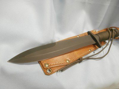 EDMF KNIFE EIGHT DOLLAR MOUNTAIN FOUNDRY EDMF XL SPEAR-POINT BLADE
VINTAGE FIGHTING KNIFE EDMF VERY RARE! EXTRA-LONG EDMF SPEAR-POINT BLADE KNIFE