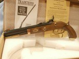 TRADITIONS TRAPPER PISTOL PERCUSSION .50 CALIBER P1100
PERCUSSION .50 CAL PISTOL
TRADITIONS .50 CAL PERCUSSION PISTOL
TRADITIONS MODEL P1100 - 5 of 12