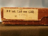 WALTHER PP 7.65mm .32acp MANURHIN (FRANCE) ALL-MATCHING, TWO MAGAZINES, VERY EARLY MANURHIN PP
EXC+ CONDITION!!
IN ORIGINAL BOX!! - 12 of 12