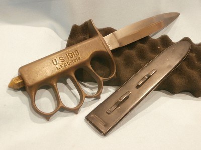 US MODEL 1918 MARK I TRENCH KNIFE 1918 MARK I KNUCKLE KNIFEUS KNUCKLE KNIFEUS 1918 MARK I TRENCH KNIFEU.S. 1918 MKI TRENCH KNUCKLE KNIFE