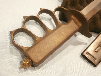 US MODEL 1918 MARK I TRENCH KNIFE 1918 MARK I KNUCKLE KNIFEUS KNUCKLE KNIFEUS 1918 MARK I TRENCH KNIFEU.S. 1918 MKI TRENCH KNUCKLE KNIFE - Image 9 of 12