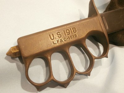 US MODEL 1918 MARK I TRENCH KNIFE 1918 MARK I KNUCKLE KNIFEUS KNUCKLE KNIFEUS 1918 MARK I TRENCH KNIFEU.S. 1918 MKI TRENCH KNUCKLE KNIFE - Image 10 of 12