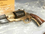 PIETTA 1858 NEW MODEL ARMY BISON TARGET REVOLVERBLACK POWDER PERCUSSION.44 CAL REMINGTON MODEL 1858 NEW ARMY 12